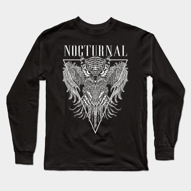 Nocturnal Long Sleeve T-Shirt by mckirbz